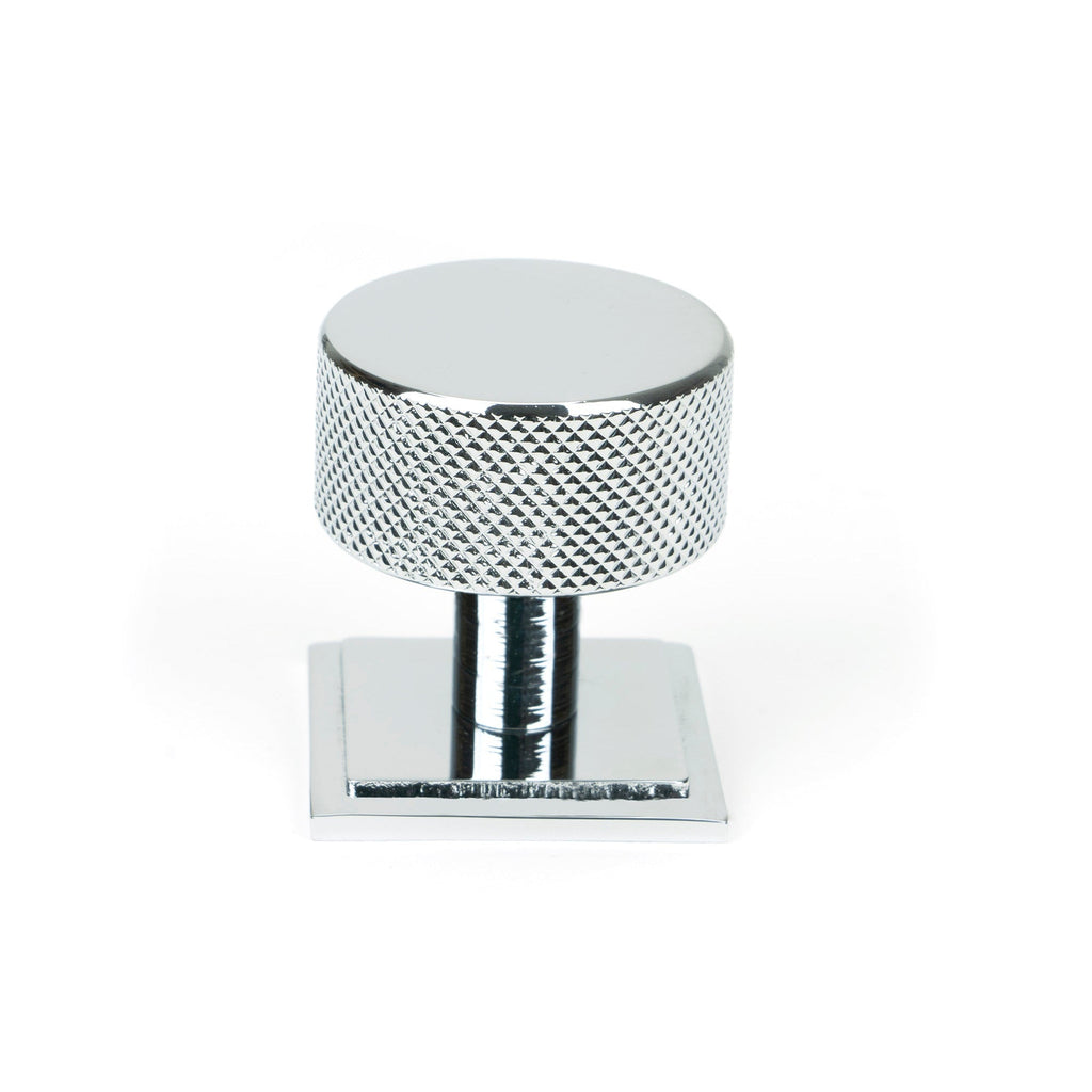 Polished Chrome Brompton Cabinet Knob - 32mm (Square) | From The Anvil-Cabinet Knobs-Yester Home
