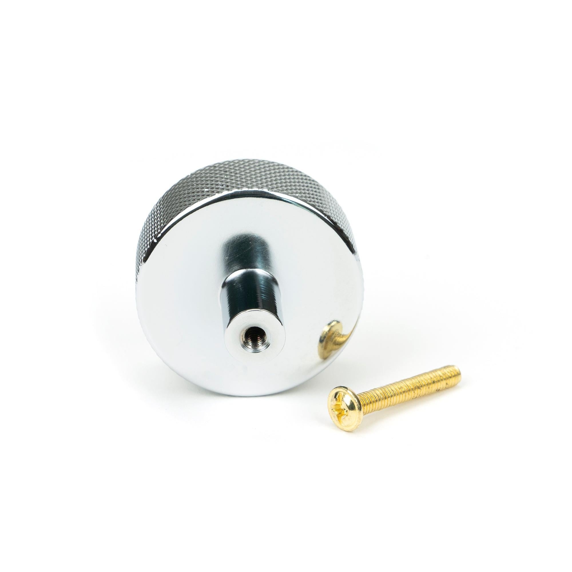 Polished Chrome Brompton Cabinet Knob - 38mm (No rose) | From The Anvil - Cabinet Knobs - From The Anvil - Yester Home