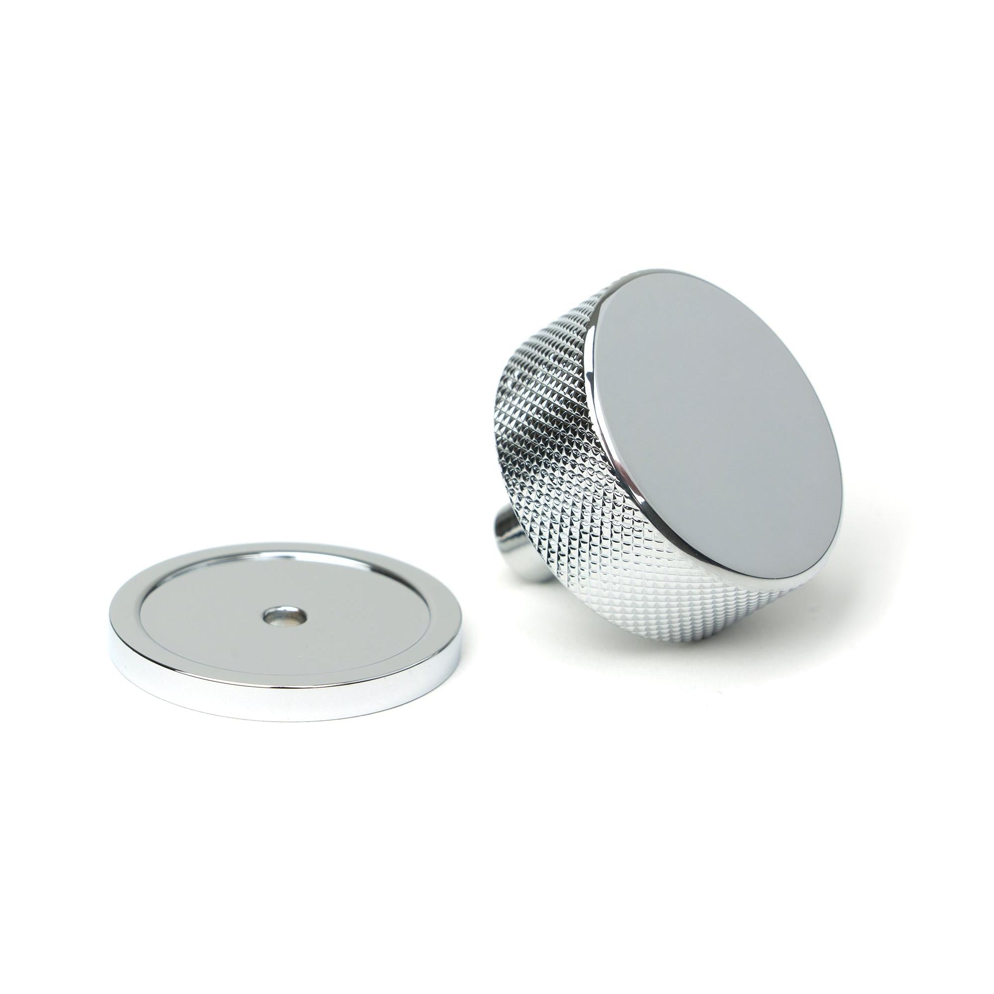 Polished Chrome Brompton Cabinet Knob - 38mm (Plain) | From The Anvil - Cabinet Knobs - From The Anvil - Yester Home