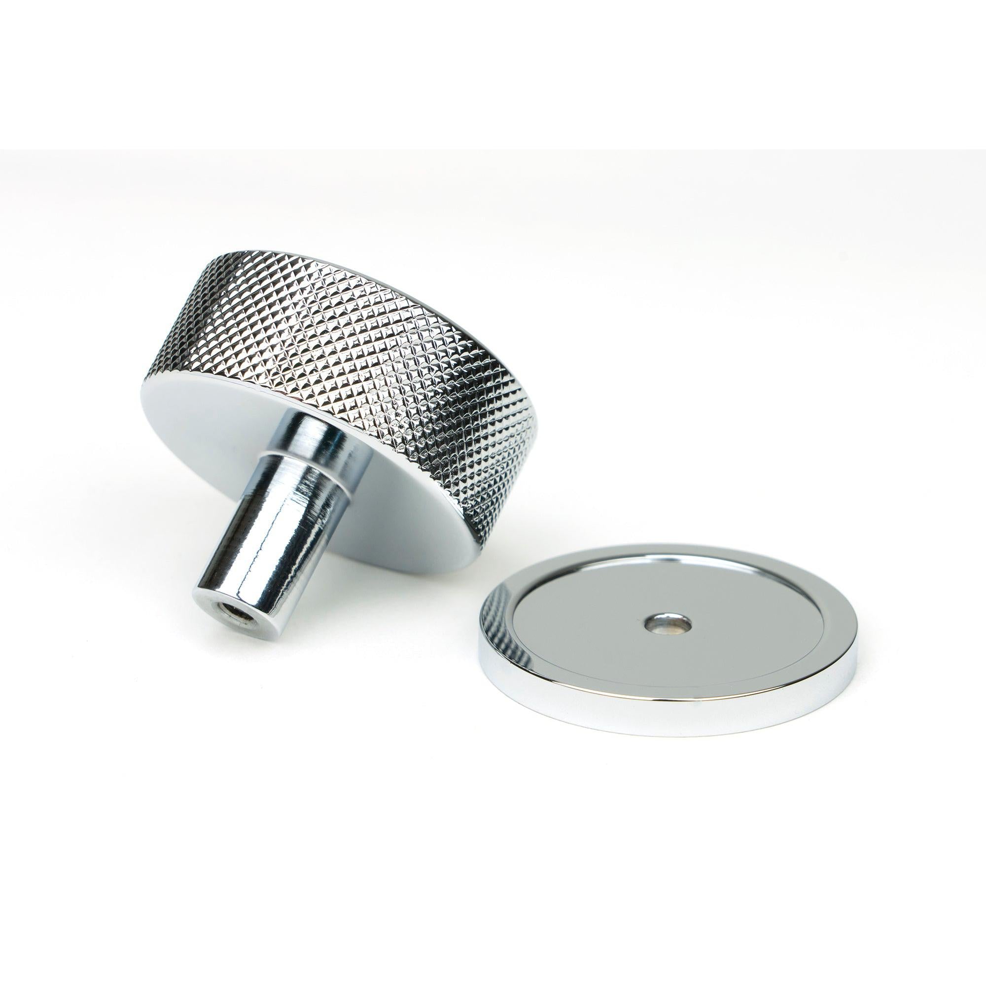 Polished Chrome Brompton Cabinet Knob - 38mm (Plain) | From The Anvil - Cabinet Knobs - From The Anvil - Yester Home