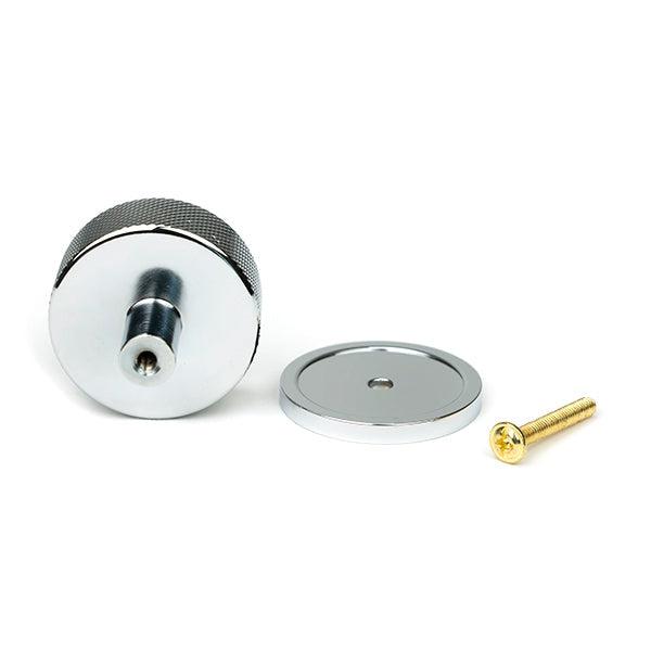 Polished Chrome Brompton Cabinet Knob - 38mm (Plain) | From The Anvil-Cabinet Knobs-Yester Home