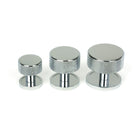 Polished Chrome Brompton Cabinet Knob - 38mm (Plain) | From The Anvil-Cabinet Knobs-Yester Home