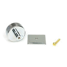 Polished Chrome Brompton Cabinet Knob - 38mm (Square) | From The Anvil-Cabinet Knobs-Yester Home