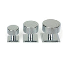 Polished Chrome Brompton Cabinet Knob - 38mm (Square) | From The Anvil-Cabinet Knobs-Yester Home