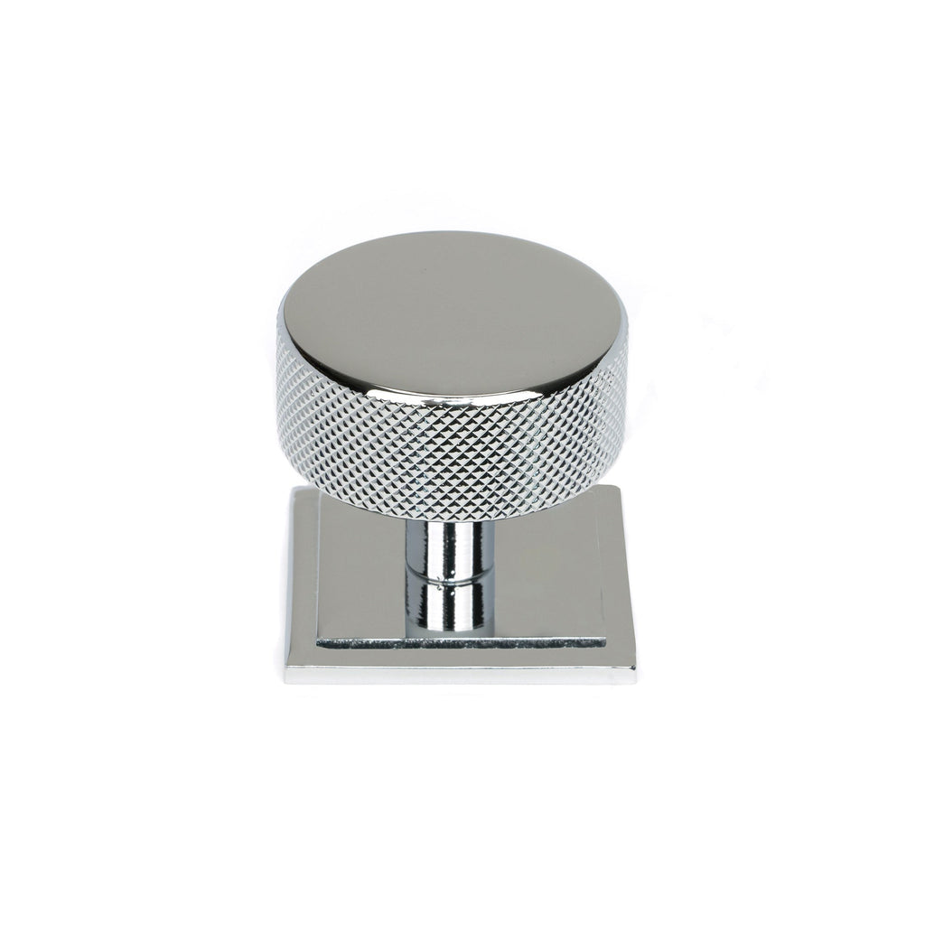 Polished Chrome Brompton Cabinet Knob - 38mm (Square) | From The Anvil-Cabinet Knobs-Yester Home