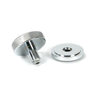 Polished Chrome Brompton Centre Door Knob (Art Deco) | From The Anvil-Centre Door Knobs-Yester Home