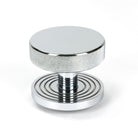 Polished Chrome Brompton Centre Door Knob (Beehive) | From The Anvil-Centre Door Knobs-Yester Home
