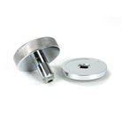 Polished Chrome Brompton Centre Door Knob (Plain) | From The Anvil-Centre Door Knobs-Yester Home