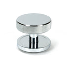 Polished Chrome Brompton Centre Door Knob (Plain) | From The Anvil-Centre Door Knobs-Yester Home