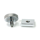 Polished Chrome Brompton Centre Door Knob (Square) | From The Anvil - Centre Door Knobs - From The Anvil - Yester Home