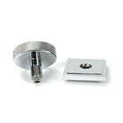 Polished Chrome Brompton Centre Door Knob (Square) | From The Anvil-Centre Door Knobs-Yester Home