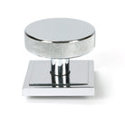 Polished Chrome Brompton Centre Door Knob (Square) | From The Anvil-Centre Door Knobs-Yester Home