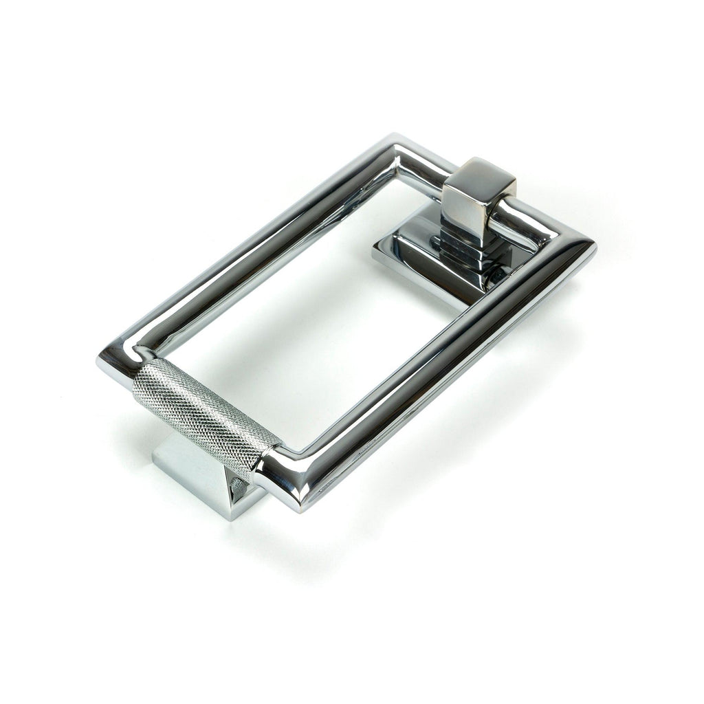 Polished Chrome Brompton Door Knocker | From The Anvil - Bolt-Through Door Knockers - From The Anvil - Yester Home