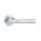 Polished Chrome Brompton Lever on Rose Set (Art Deco) | From The Anvil - Concealed - From The Anvil - Yester Home