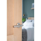 Polished Chrome Brompton Lever on Rose Set (Beehive) | From The Anvil-Concealed-Yester Home