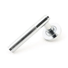 Polished Chrome Brompton Lever on Rose Set (Plain) | From The Anvil-Concealed-Yester Home