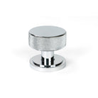 Polished Chrome Brompton Mortice/Rim Knob Set (Art Deco) | From The Anvil-Mortice Knobs-Yester Home