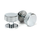 Polished Chrome Brompton Mortice/Rim Knob Set (Beehive) | From The Anvil - Mortice Knobs - From The Anvil - Yester Home