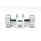 Polished Chrome Brompton Mortice/Rim Knob Set (Square) | From The Anvil - Mortice Knobs - From The Anvil - Yester Home