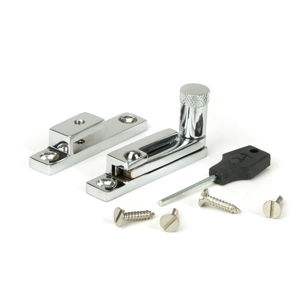 Polished Chrome Brompton Quadrant Fastener - Narrow | From The Anvil-Quadrant Fasteners-Yester Home