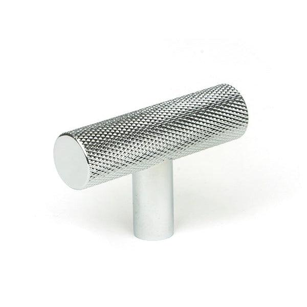 Polished Chrome Brompton T-Bar | From The Anvil-Cabinet Knobs-Yester Home