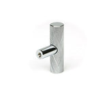 Polished Chrome Brompton T-Bar | From The Anvil-Cabinet Knobs-Yester Home