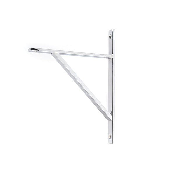Polished Chrome Chalfont Shelf Bracket (260mm x 200mm) | From The Anvil