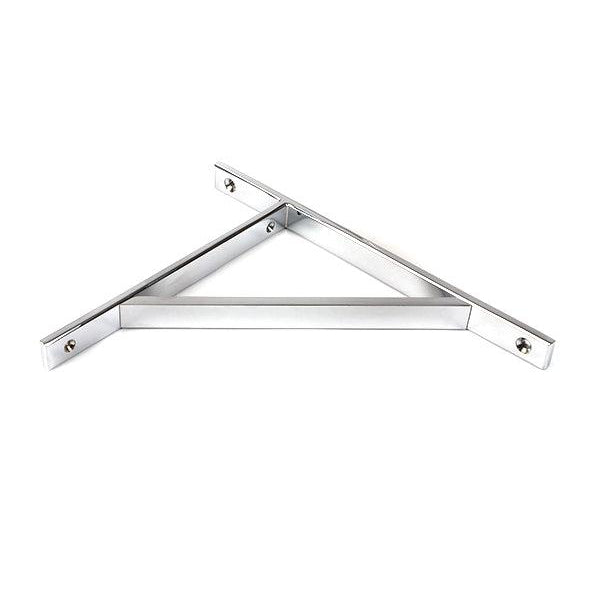 Polished Chrome Chalfont Shelf Bracket (260mm x 200mm) | From The Anvil-Shelf Brackets-Yester Home