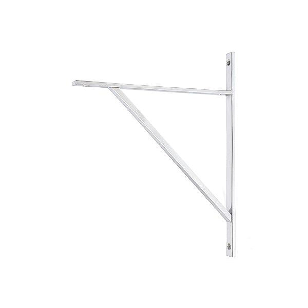 Polished Chrome Chalfont Shelf Bracket (314mm x 250mm) | From The Anvil-Shelf Brackets-Yester Home