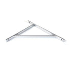 Polished Chrome Chalfont Shelf Bracket (314mm x 250mm) | From The Anvil-Shelf Brackets-Yester Home