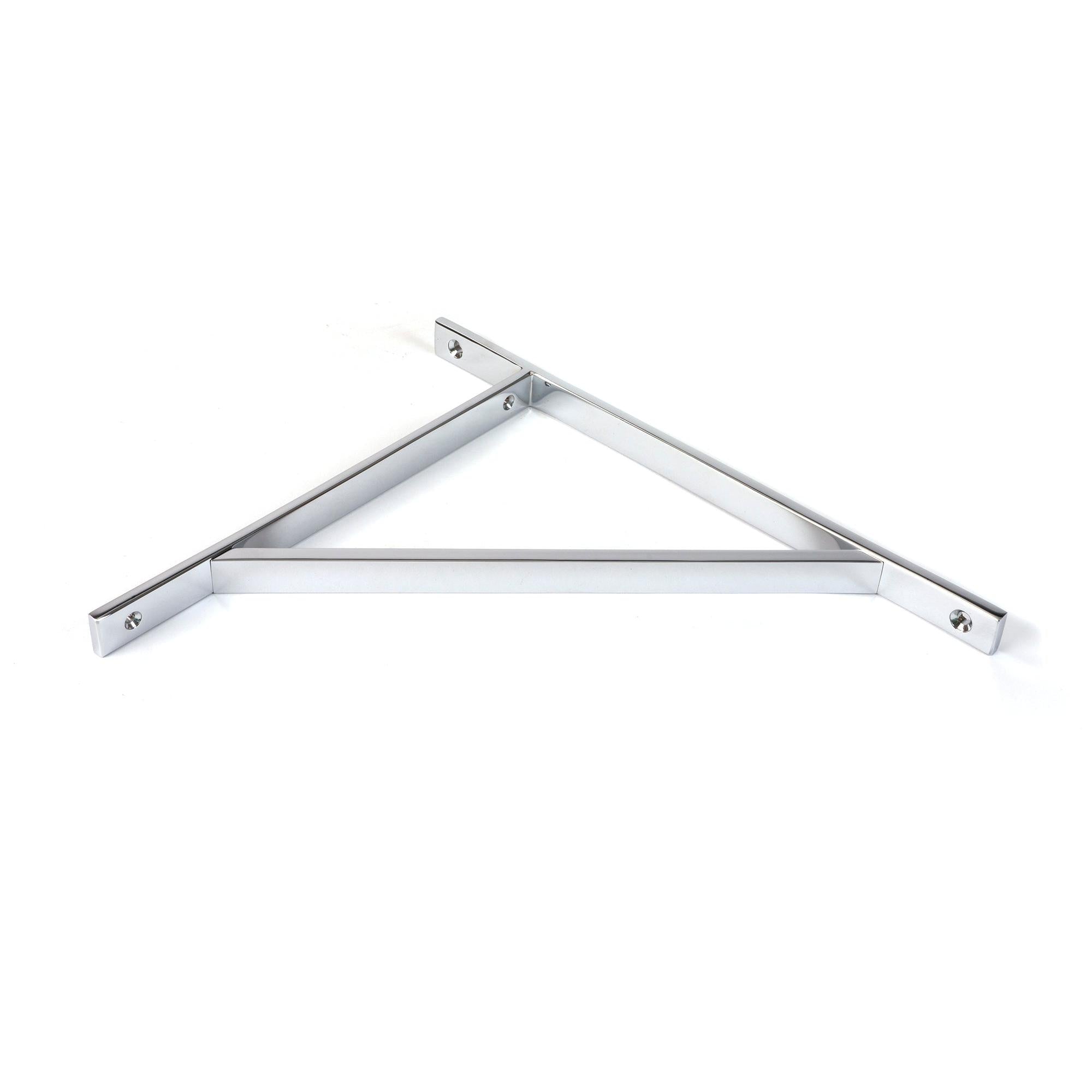 Polished Chrome Chalfont Shelf Bracket (314mm x 250mm) | From The Anvil - Shelf Brackets - From The Anvil - Yester Home