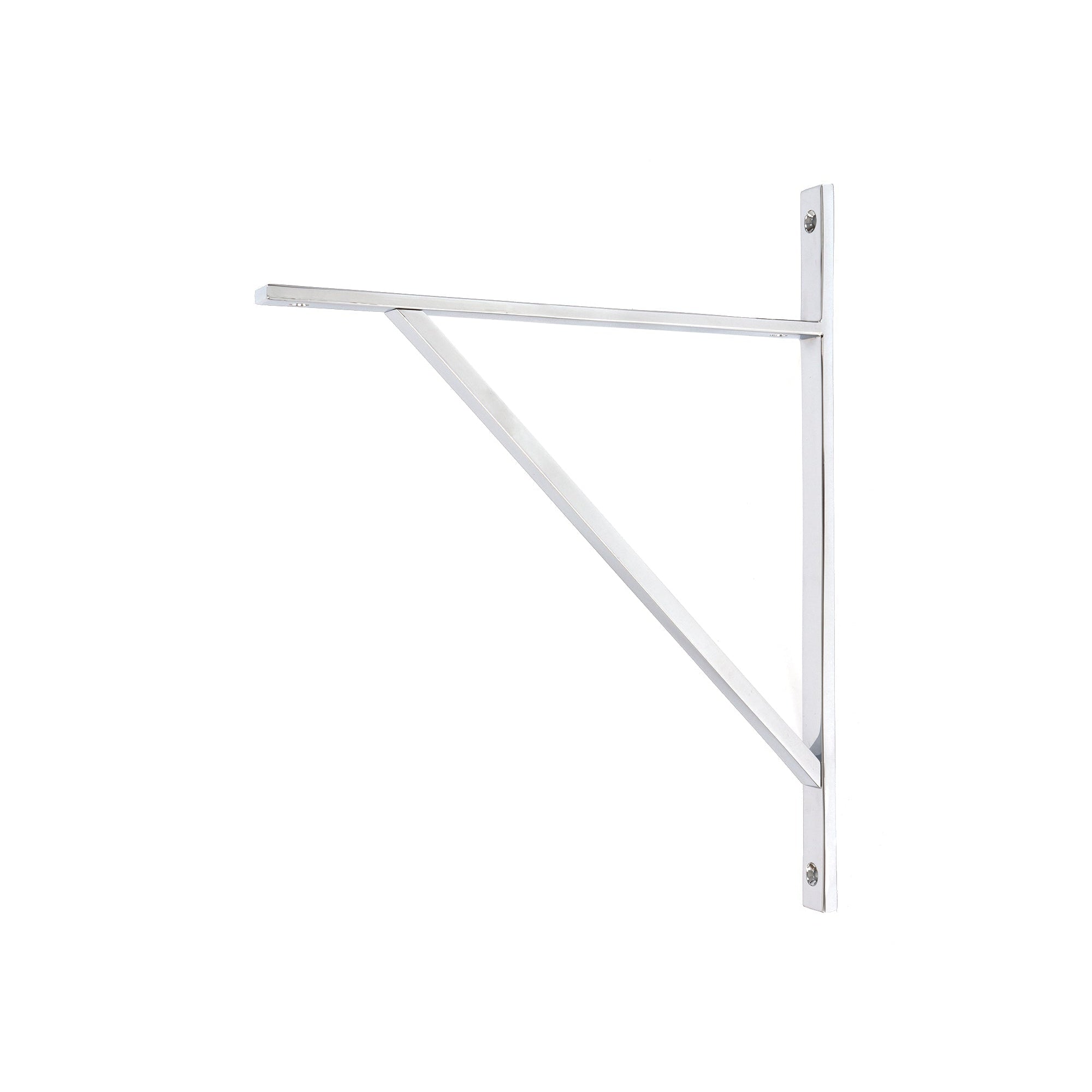 Polished Chrome Chalfont Shelf Bracket (314mm x 250mm) | From The Anvil-Shelf Brackets-Yester Home