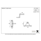 Polished Chrome Cranked Casement Stay Pin | From The Anvil-Stay Pins-Yester Home