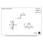 Polished Chrome Cranked Casement Stay Pin | From The Anvil - Stay Pins - From The Anvil - Yester Home