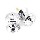 Polished Chrome Elmore Concealed Mortice Knob Set | From The Anvil - Mortice Knobs - From The Anvil - Yester Home