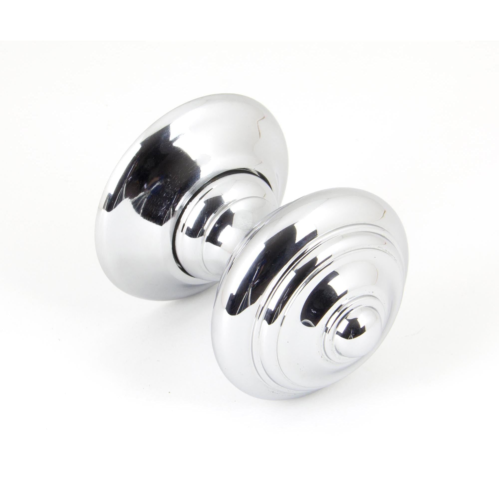Polished Chrome Elmore Concealed Mortice Knob Set | From The Anvil - Mortice Knobs - From The Anvil - Yester Home