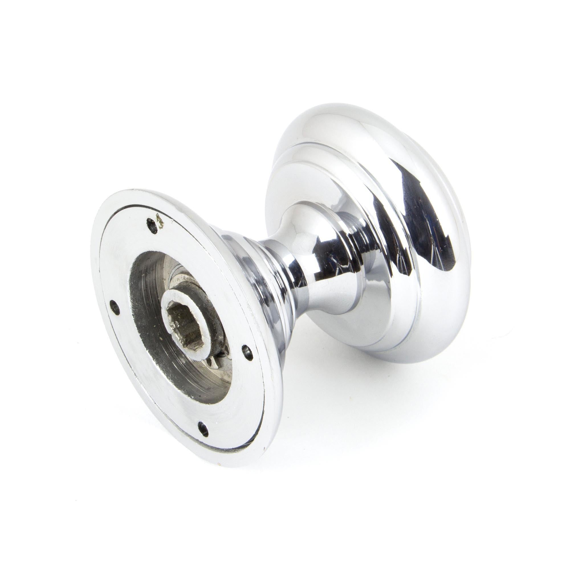 Polished Chrome Elmore Concealed Mortice Knob Set | From The Anvil - Mortice Knobs - From The Anvil - Yester Home