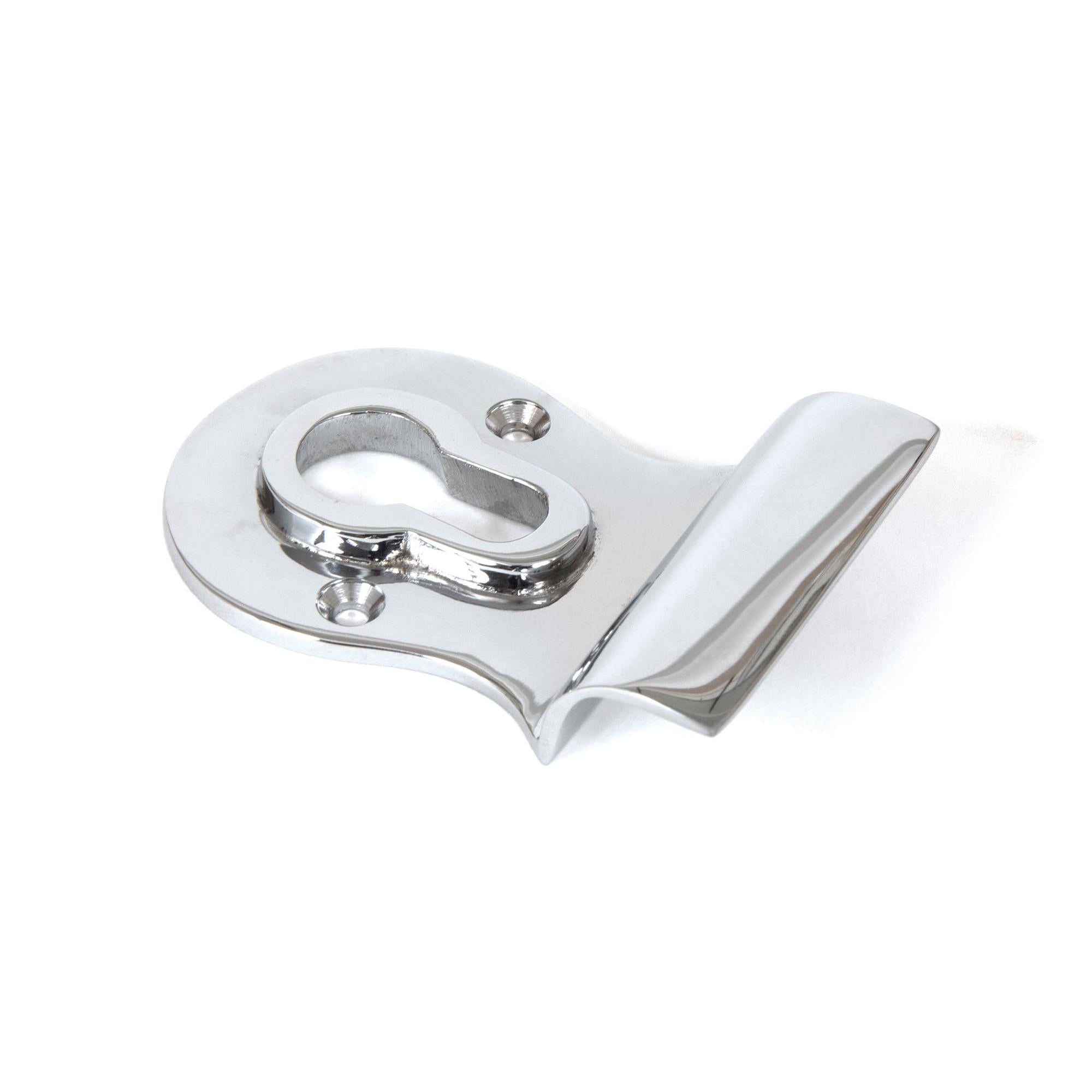 Polished Chrome Euro Door Pull | From The Anvil - Euro Pulls - From The Anvil - Yester Home