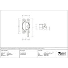 Polished Chrome Fitch Fastener | From The Anvil-Fasteners-Yester Home