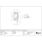 Polished Chrome Fitch Fastener | From The Anvil - Fasteners - From The Anvil - Yester Home