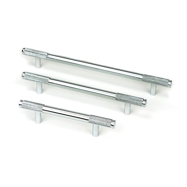 Polished Chrome Half Brompton Pull Handle - Medium | From The Anvil-Pull Handles-Yester Home