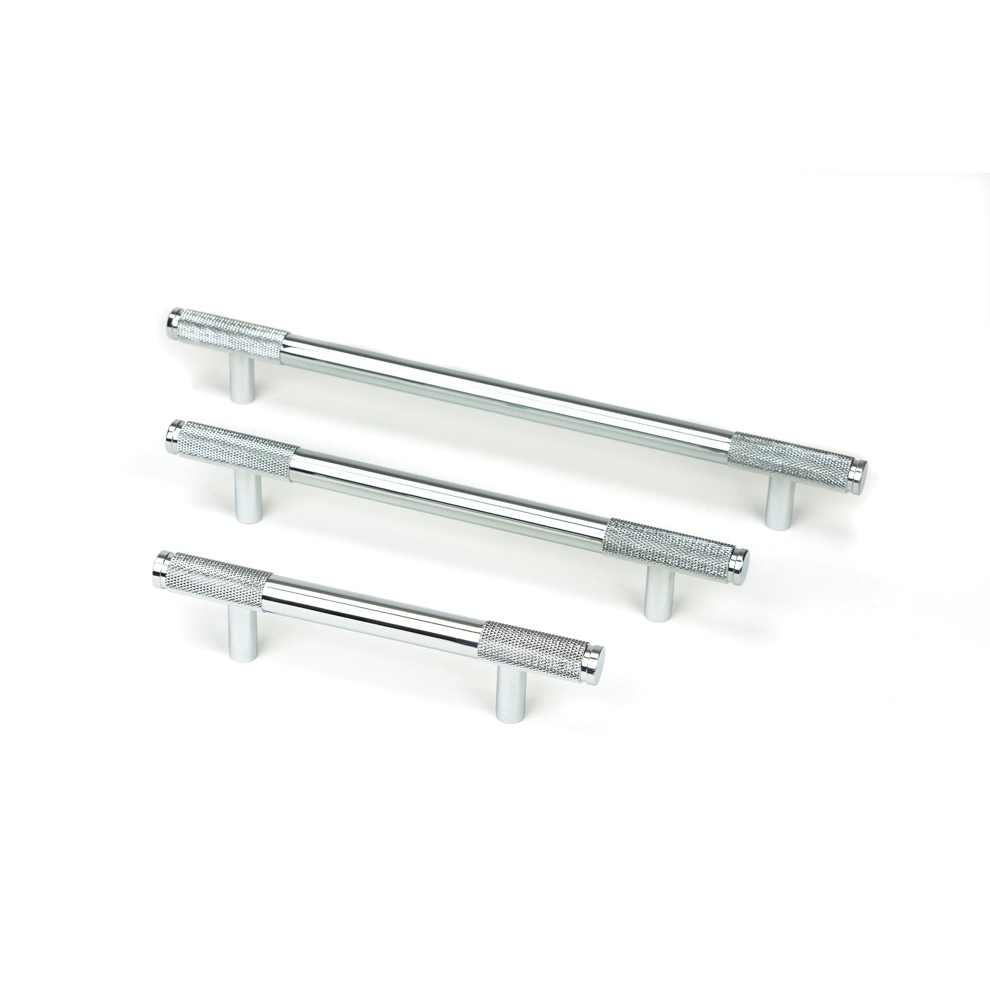 Polished Chrome Half Brompton Pull Handle - Small | From The Anvil-Pull Handles-Yester Home