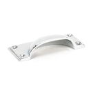 Polished Chrome Hammered Art Deco Drawer Pull | From The Anvil - Drawer Pulls - From The Anvil - Yester Home