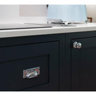 Polished Chrome Hammered Art Deco Drawer Pull | From The Anvil-Drawer Pulls-Yester Home