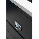 Polished Chrome Hammered Art Deco Drawer Pull | From The Anvil-Drawer Pulls-Yester Home