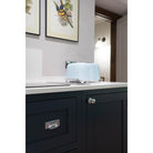 Polished Chrome Hammered Art Deco Drawer Pull | From The Anvil-Drawer Pulls-Yester Home
