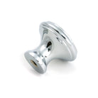 Polished Chrome Hammered Cabinet Knob - Medium - Cabinet Knobs - From The Anvil - Yester Home