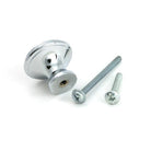 Polished Chrome Hammered Cabinet Knob - Medium - Cabinet Knobs - From The Anvil - Yester Home