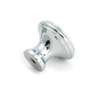 Polished Chrome Hammered Cabinet Knob - Medium - Cabinet Knobs - From The Anvil - Yester Home