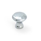Polished Chrome Hammered Cabinet Knob - Small - Cabinet Knobs - From The Anvil - Yester Home
